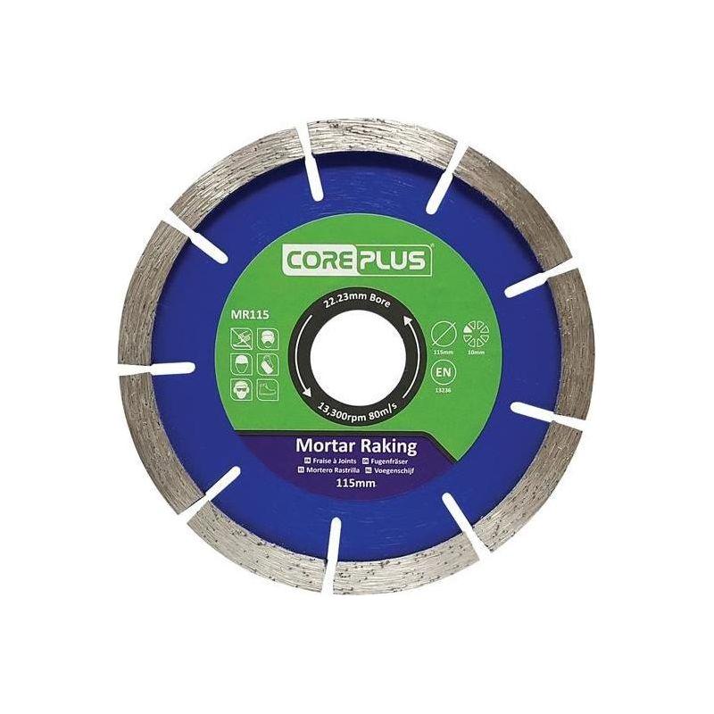 Coreplus MR115 Mortar Raking Diamond Blade 115mm CorePlus - RockBottom Northampton