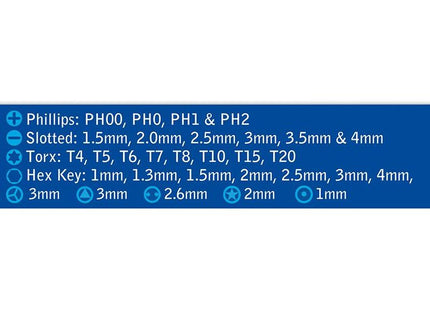 Bluespot Tools Precision Driver Set, 31 Piece BlueSpot Tools - RockBottom Northampton