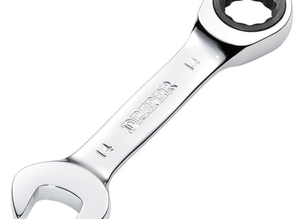 Draper Draper HI-TORQ Metric Stubby Ratchet Combination Spanner, 14mm Draper - Town Tools