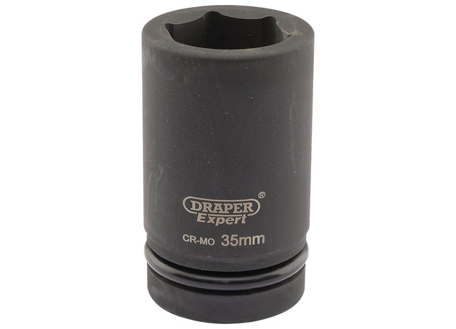 Draper Expert HI-TORQ 6 Point Deep Impact Socket, 1" Sq. Dr., 35mm Draper - Town Tools 