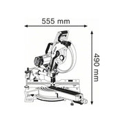Bosch GCM 350-254 Professional Mitre Saw 1450W 110V Bosch - RockBottom Northampton