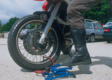 Draper Double Cylinder Foot Pump with Pressure Gauge 25996 Draper - Town Tools 