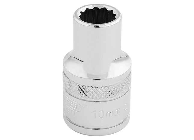 Draper HI-TORQ 12 Point Socket, 1/2" Sq. Dr., 10mm 33093 Draper - Town Tools 