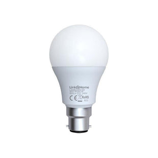 Link2Home Wi-Fi LED BC (B22) Opal GLS Dimmable Bulb, White + RGB 800 lm 9W Link2Home - RockBottom Northampton