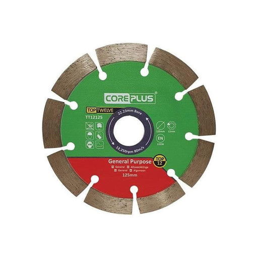Coreplus Top Twelve General Purpose Diamond Blade 125mm CorePlus - RockBottom Northampton