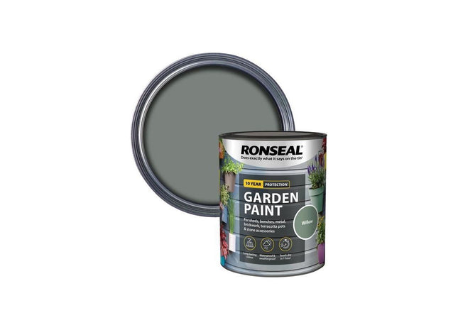 Ronseal Garden Paint Willow 750ml Ronseal - RockBottom Nothampton