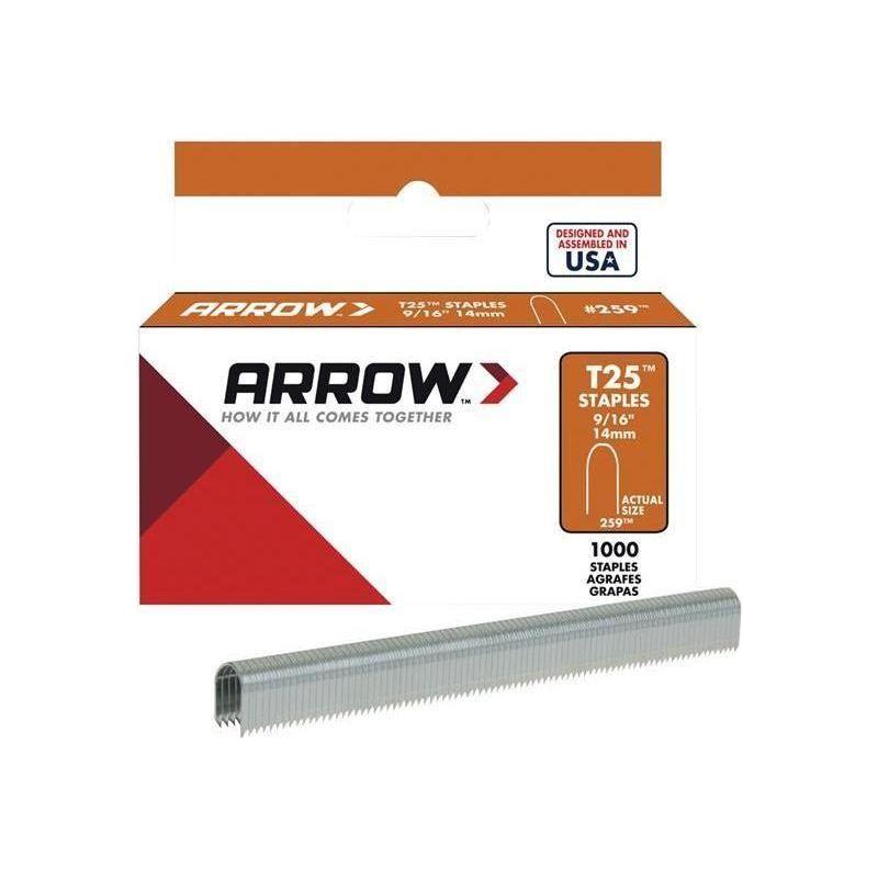 Arrow T25 Staples 14mm (9/16in) (Box 1000) Arrow - RockBottom Northampton 