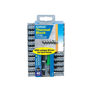 Plasplugs Thermal Block Fixings (40) Plasplugs - RockBottom Nothampton