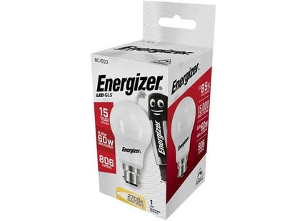 Energizer® LED BC (B22) Opal GLS Dimmable Bulb, Warm White 806 lm 8.8W Energizer® - RockBottom Northamptin