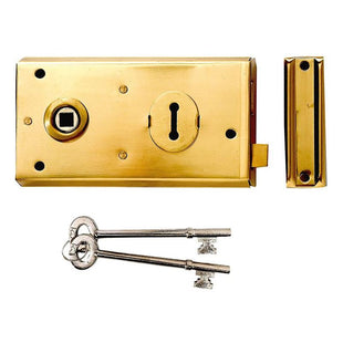 Yale Locks P401 Rim Lock Grey Finish 138 x 76mm Visi Yale Locks - RockBottom Northampton