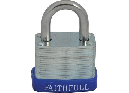Faithfull Laminated Steel Padlock 30mm 3 Keys Faithfull - RockBottom Northampton