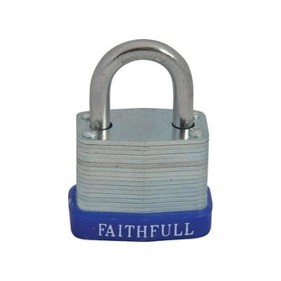 Faithfull Laminated Steel Padlock 30mm 3 Keys Faithfull - RockBottom Northampton