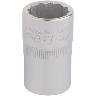 Draper Elora Bi-Hexagon Socket, 1/2" Sq. Dr., 11/16" 24400 Draper - Town Tools 
