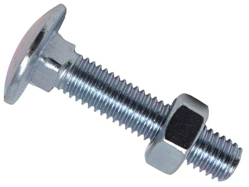 METALMATE Cup Square Hex Bolt & Nut ZP M8 x 40mm Box 50 METALMATE� - RockBottom Northampton