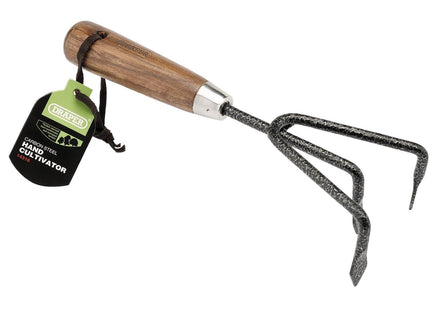 Draper Carbon Steel Heavy Duty Hand Cultivator with Ash Handle 14316 Draper - Town Tools 