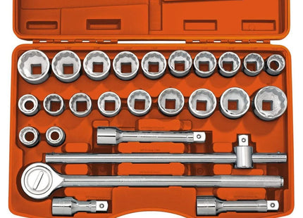 Draper Combined MM/AF Socket Set, 3/4" Sq. Dr., Orange (26 Piece) 04502 Draper - Town Tools 