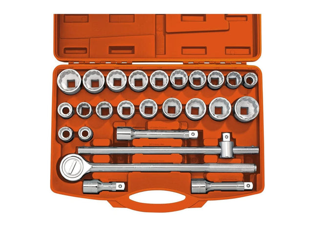 Draper Combined MM/AF Socket Set, 3/4" Sq. Dr., Orange (26 Piece) 04502 Draper - Town Tools 
