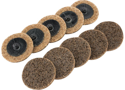 Draper Polycarbide Abrasive Pads, 50mm, Coarse (Pack of 10) 75625 Draper - Town Tools 