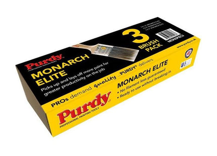 Purdy® Monarch™ Elite™ Paint Brush Set, 3 Piece Purdy® - RockBottom Nothampton