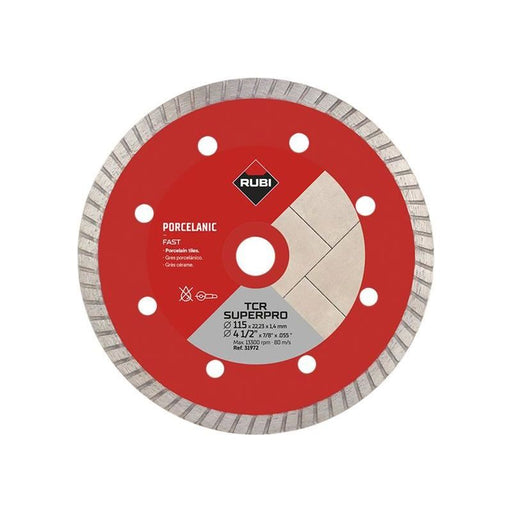 Rubi Tiling Tools TCR115 SUPERPRO Diamond Blade 115mm RUBI TILING TOOLS - RockBottom Nothampton