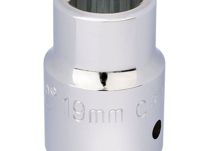 Draper 12 Point Socket, 3/4" Sq. Dr., 19mm 16690 Draper - Town Tools 
