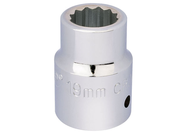 Draper 12 Point Socket, 3/4" Sq. Dr., 19mm 16690 Draper - Town Tools 