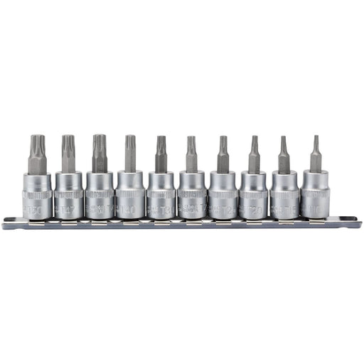 Draper TX-STAR Plus Socket Bit Set, 3/8" Sq. Dr., 48mm (10 Piece) Draper - Town Tools 