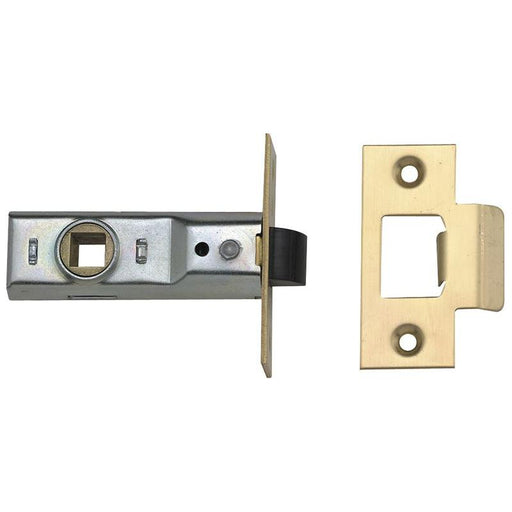 Union Tubular Mortice Latch 2648 Polished Brass 76mm 3in Visi UNION - RockBottom Northampton