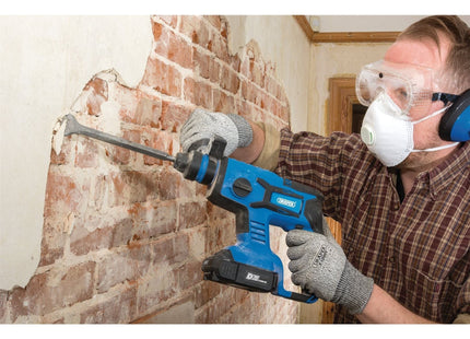 Draper D20 20V Brushless SDS+ Rotary Hammer Drill, 2 x 2.0Ah Batteries, 1 x Char Draper - Town Tools 