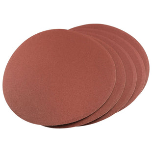 Draper Self-Adhesive Aluminium Oxide Sanding Discs, 200mm, 100 Grit (Pack of 5) Draper - Town Tools 