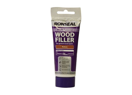 Ronseal Multipurpose Wood Filler Tube Medium 100g Ronseal - RockBottom Nothampton