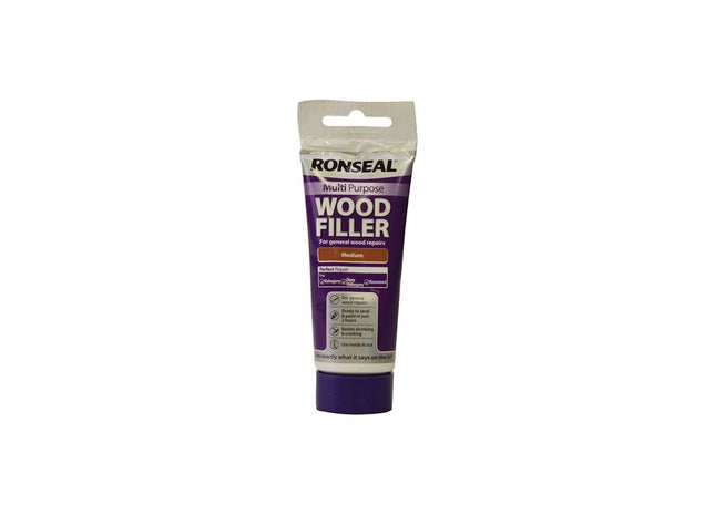Ronseal Multipurpose Wood Filler Tube Medium 100g Ronseal - RockBottom Nothampton