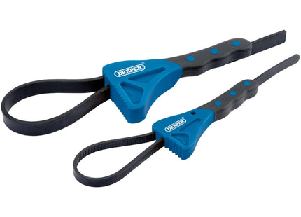 Draper Soft Grip Strap Wrench Set (2 Piece) 43863 Draper - Town Tools 