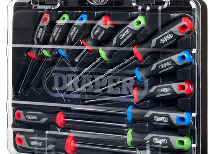 Draper Soft Grip Screwdriver Set (12 Piece) Draper - Town Tools