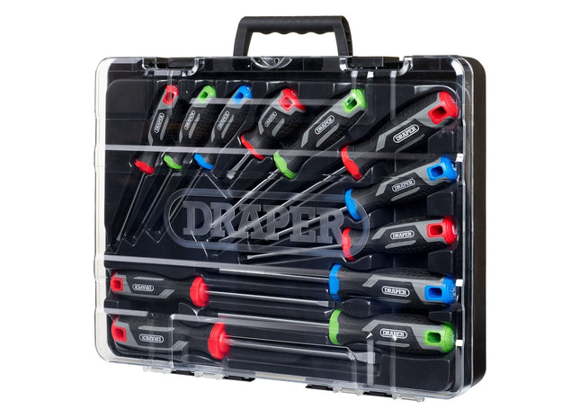 Draper Soft Grip Screwdriver Set (12 Piece) Draper - Town Tools