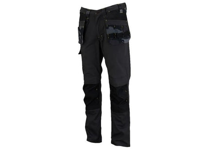 Stanley® Clothing Dixon Slim Fit Trousers Black Camouflage Waist 36in Leg R STANLEY® Clothing - RockBottom Nothampton