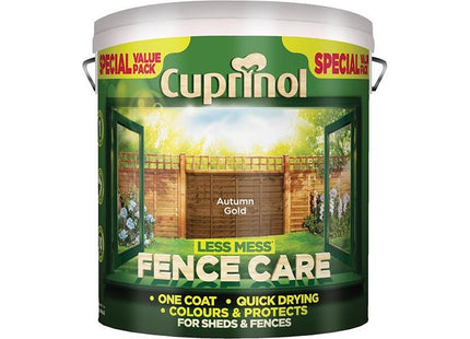 Cuprinol Less Mess Fence Care Autumn Gold 6 litre Cuprinol - RockBottom Northampton