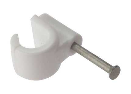 Forgefix Pipe Clip with Masonry Nail 11mm Box 100 ForgeFix - RockBottom Northampton