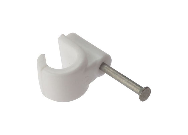 Forgefix Pipe Clip with Masonry Nail 11mm Box 100 ForgeFix - RockBottom Northampton