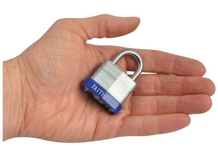 Faithfull Laminated Steel Padlock 30mm 3 Keys Faithfull - RockBottom Northampton