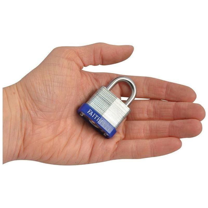 Faithfull Laminated Steel Padlock 30mm 3 Keys Faithfull - RockBottom Northampton