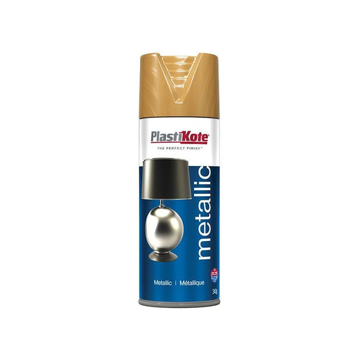 Plastikote Metallic Spray Antique Gold 400ml PlastiKote - RockBottom Nothampton