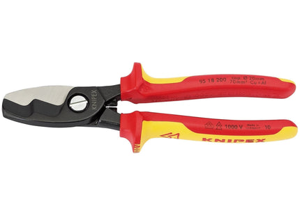 Draper Knipex 95 18 200UKSBE VDE Fully Insulated Cable Shears, 200mm 32023 Draper - Town Tools 