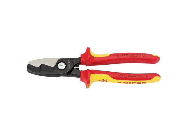 Draper Knipex 95 18 200UKSBE VDE Fully Insulated Cable Shears, 200mm 32023 Draper - Town Tools 