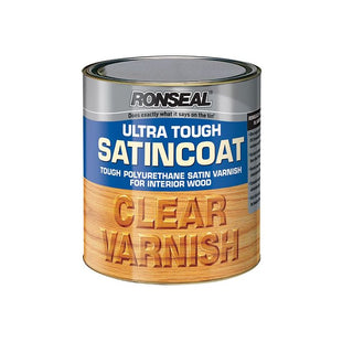 Ronseal Ultra Tough Internal Clear Satincoat Varnish 750ml Ronseal - RockBottom Nothampton