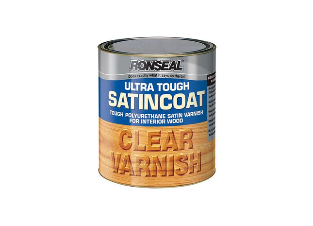 Ronseal Ultra Tough Internal Clear Satincoat Varnish 750ml Ronseal - RockBottom Nothampton