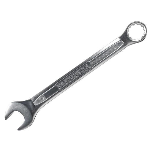 Faithfull Combination Spanner CV Satin Finish 22mm Faithfull - RockBottom Northampton