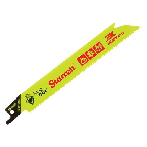 Starrett BR61014-5 Bi-Metal King Cut™ Demolition Blade 152mm 10-14 TPI (Pack 5) Starrett - RockBottom Nothampton