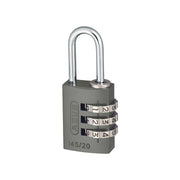 Abus Mechanical 145/20 20mm Aluminium Combination Padlock Titanium 46576 ABUS Mechanical - RockBottom Northampton 