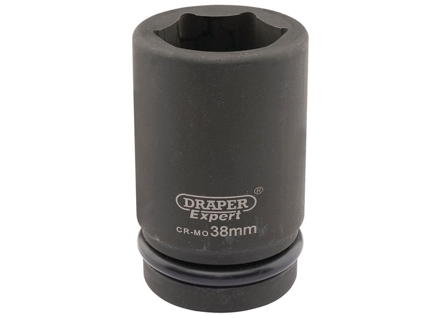 Draper Expert HI-TORQ 6 Point Deep Impact Socket, 1" Sq. Dr., 38mm Draper - Town Tools 